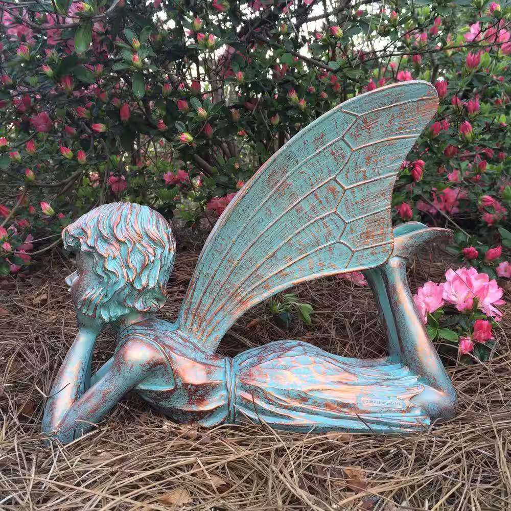 Suffolk Fairies 15 in. Dreamer Garden Statue