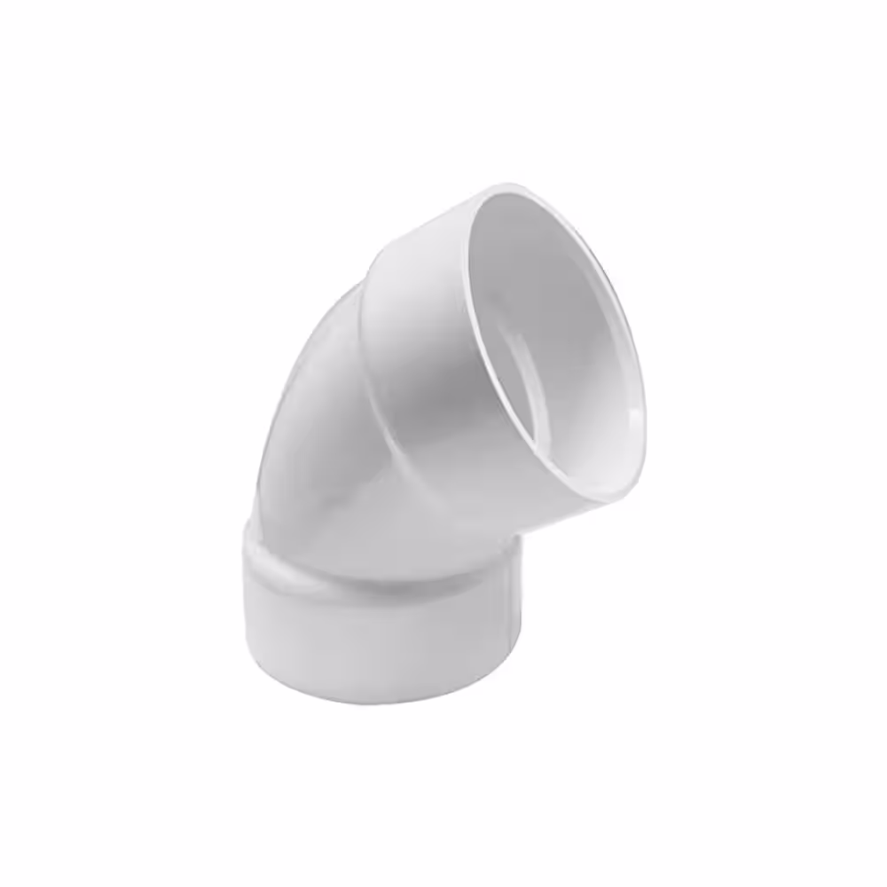 VPC 4 in. PVC DWV 60-Degree Hub x Hub Elbow Fitting