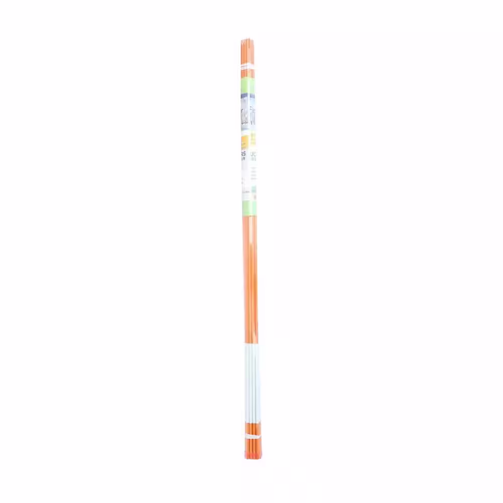None 48 in. Orange Reflective Hollow Driveway Markers 5/16 in. Dia Snow Markers Snow Stakes (20-Pack)