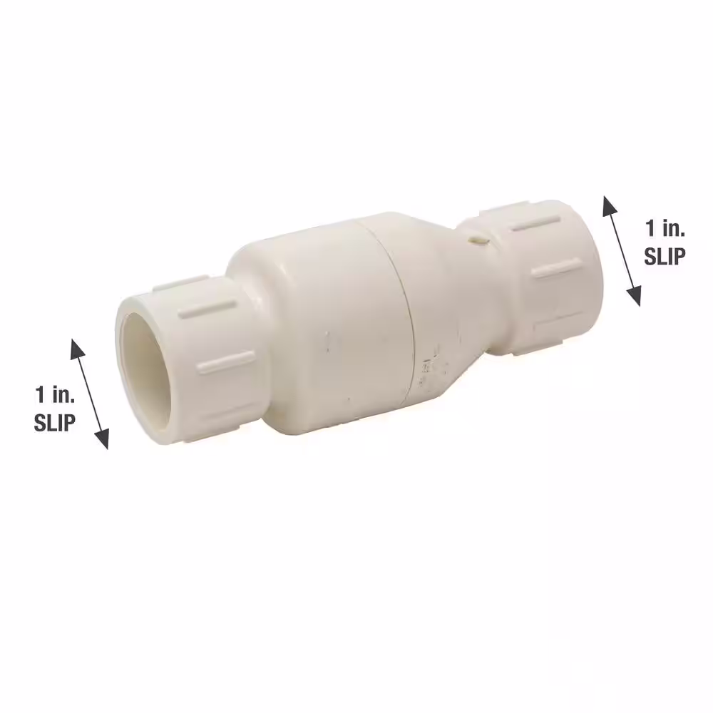 Everbilt 1 in. Solvent x Solvent PVC Check Valve