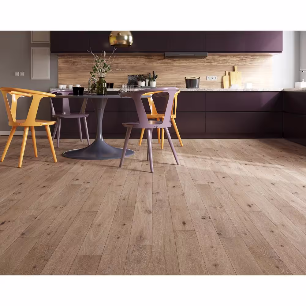 ACQUA FLOORS Tate Oak 1/4 in. T x 5 in. W Waterproof Engineered Hardwood Flooring (16.68 sqft/case)