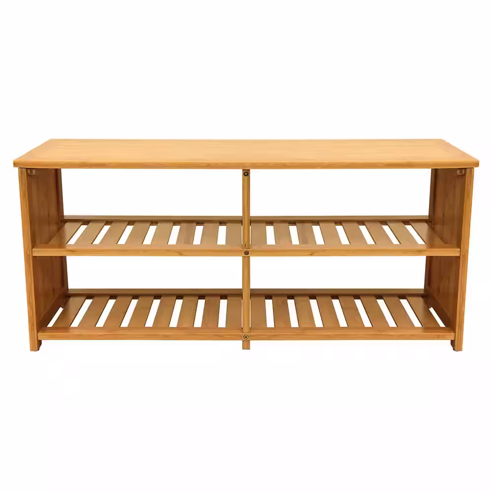 Oceanstar 18.75 in. H x 42 in. W x 13 in. D Bamboo Entryway Storage Bench ( 10-Pair)