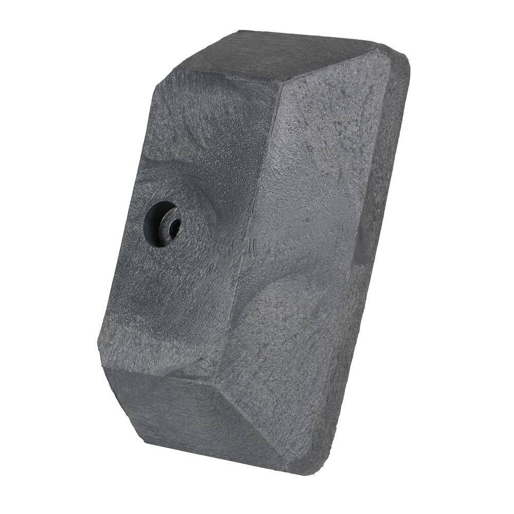 Vestil Guard Rail System Grey Plastic End Cap