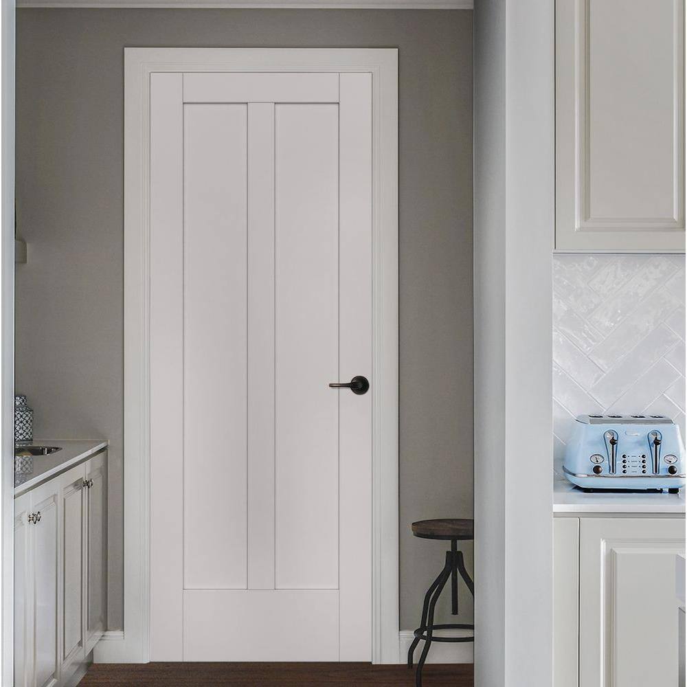 JELD-WEN 32 in. x 80 in. MODA Primed PMP1024 Solid Core Wood Interior Door Slab