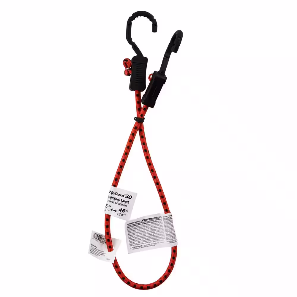 Keeper 30 in. Orange ZipCord Bungee Cord with Hooks