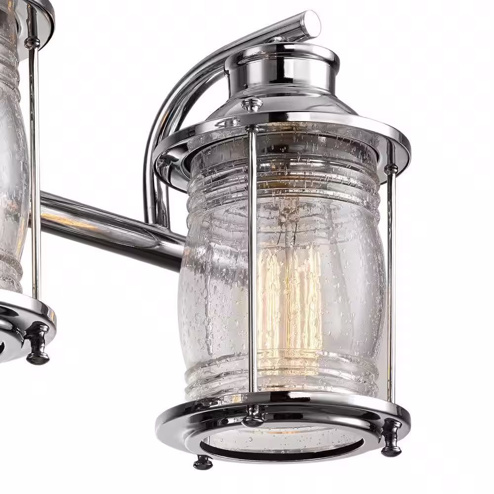 Globe Electric Bayfield 3-Light Chrome Bath Light