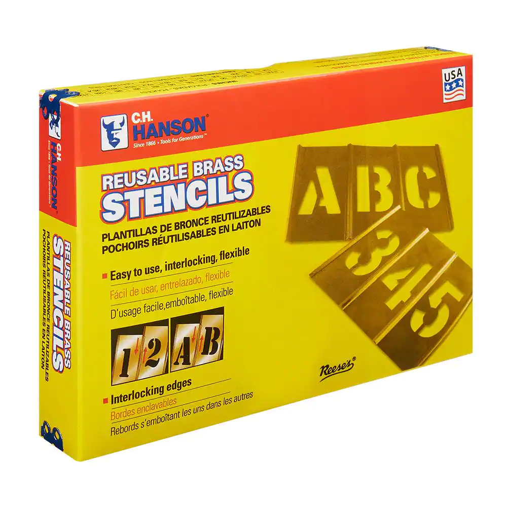 C.H. Hanson 2-1/2 in. 45-Piece Stencil Set