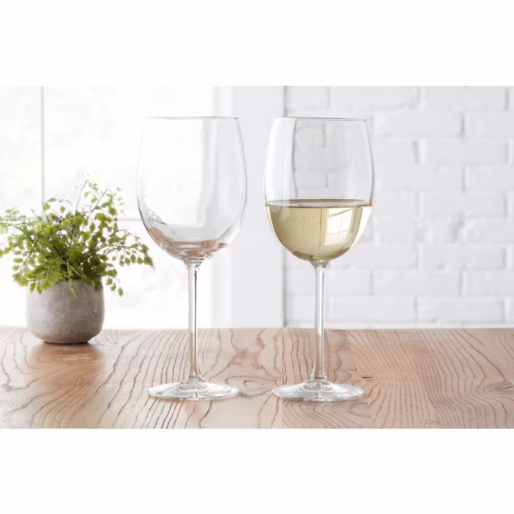 StyleWell 19 oz. White Wine Glasses (Set of 4)
