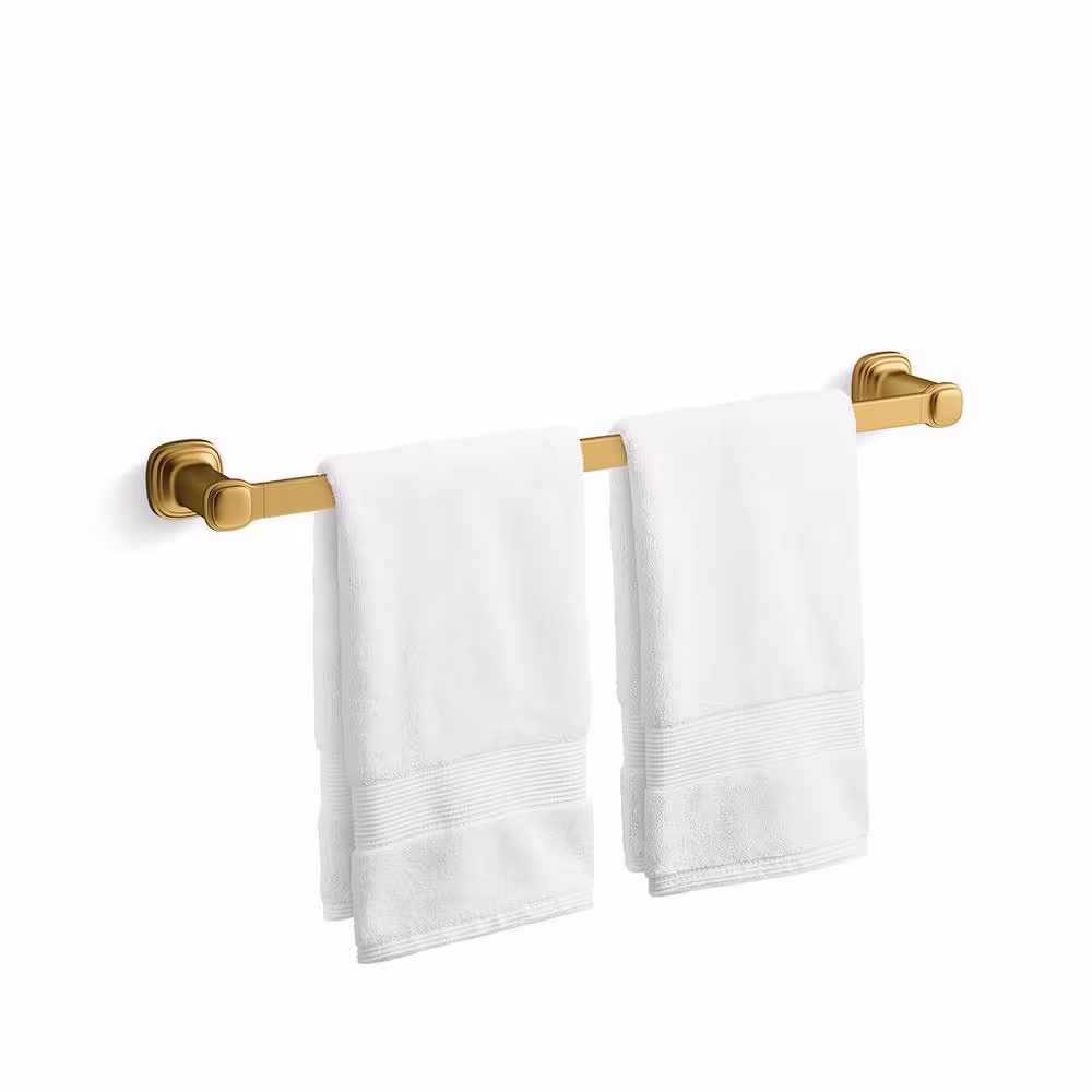 KOHLER Numista 24 in. Towel Bar in Vibrant Brushed Moderne Brass