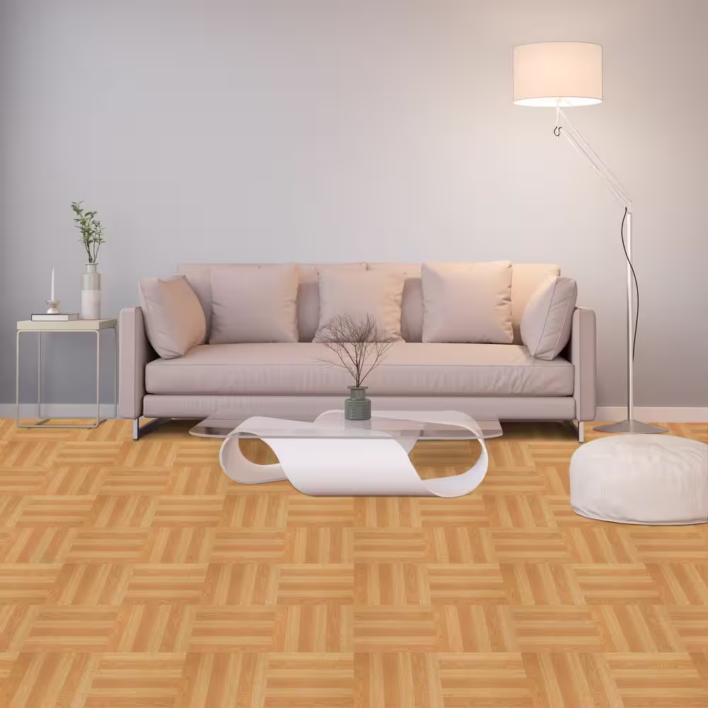 ACHIM Sterling Light Oak Plank 12 in. x 12 in. Peel and Stick Vinyl Tile (45 sq. ft. / case)