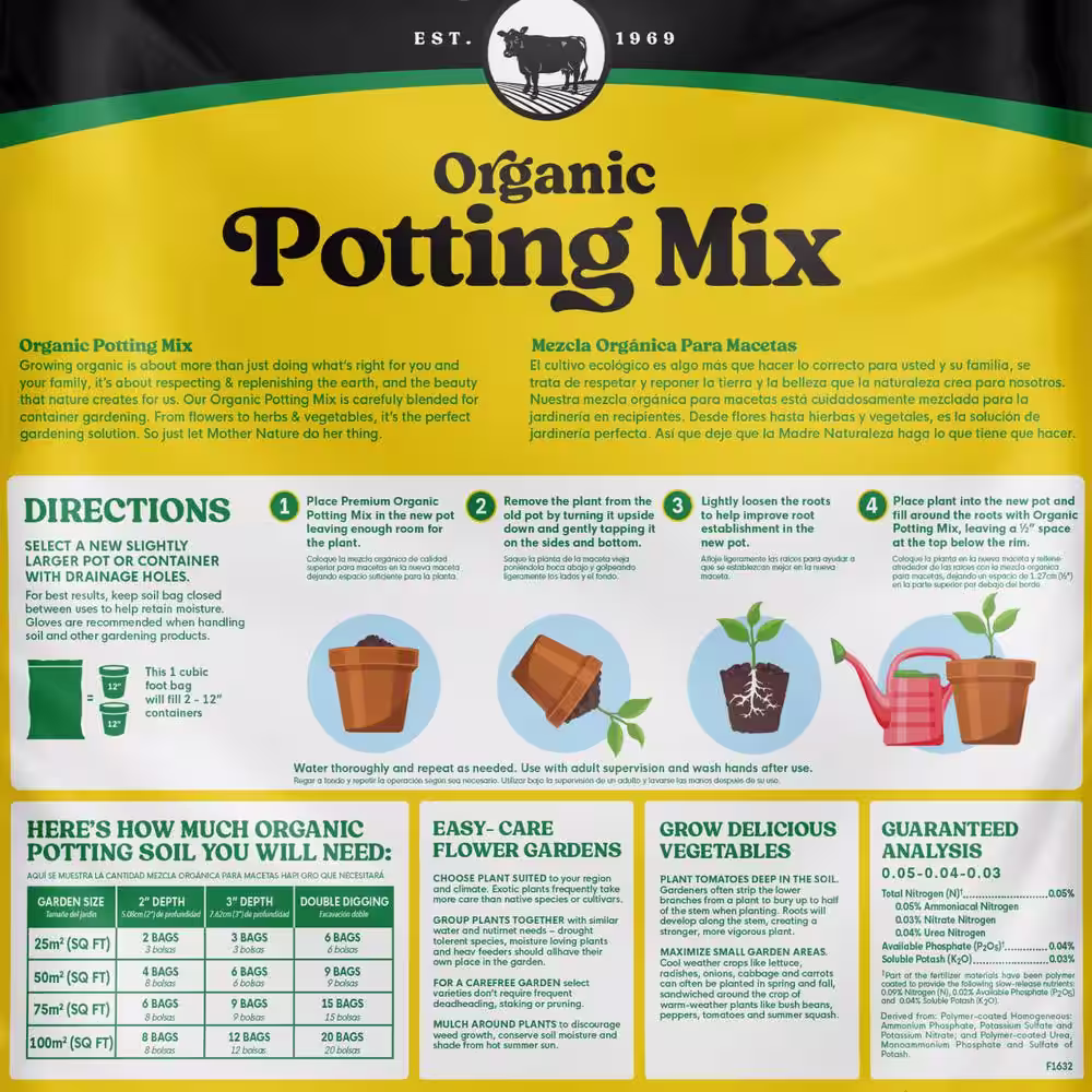 Black Kow 32 qt. Organic Potting Mix