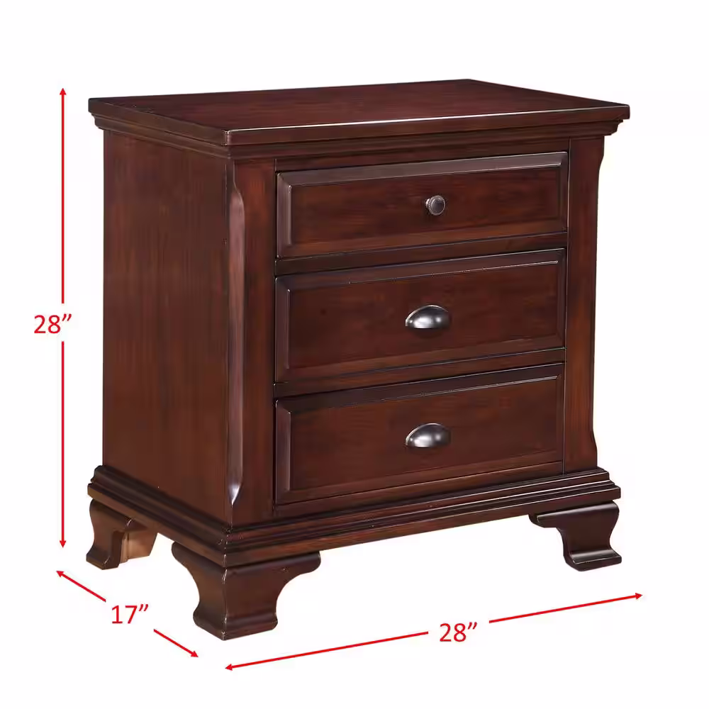 Picket House Furnishings Brinley 3-Piece Cherry Queen Storage Bedroom Set