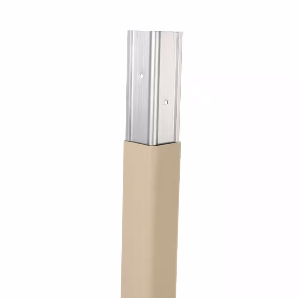 Vestil 2 in. x 48 in. x 2 in. Beige PVC Corner Guard With Aluminum Insert