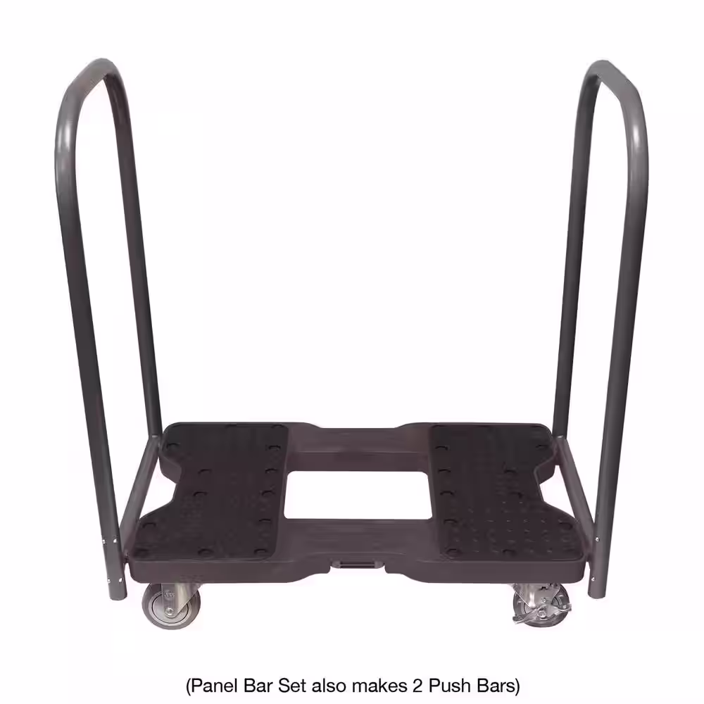 SNAP-LOC 1,500 lbs. Capacity Industrial Stength Professional E-Track Panel Cart Dolly in Black