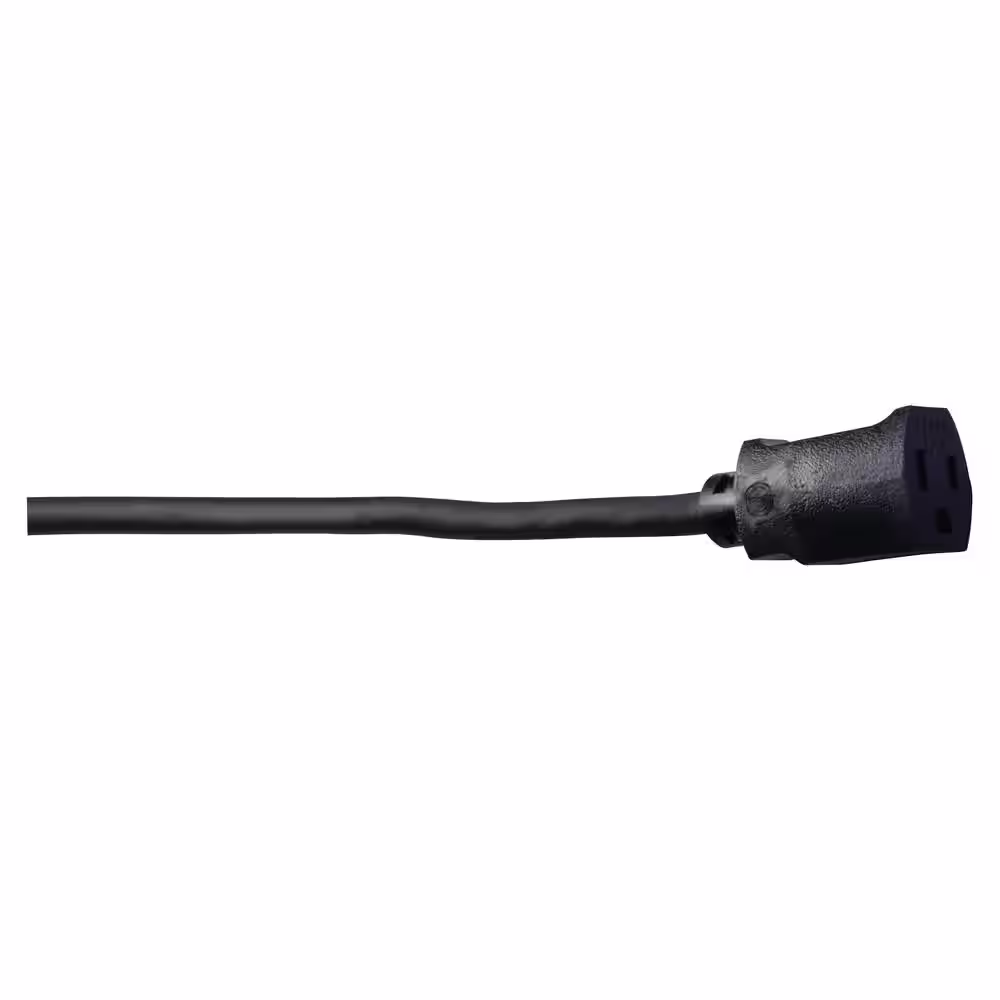 Southwire 100 ft. 12/3 SJEOOW Black Polar/Solar Standard Extension Cord