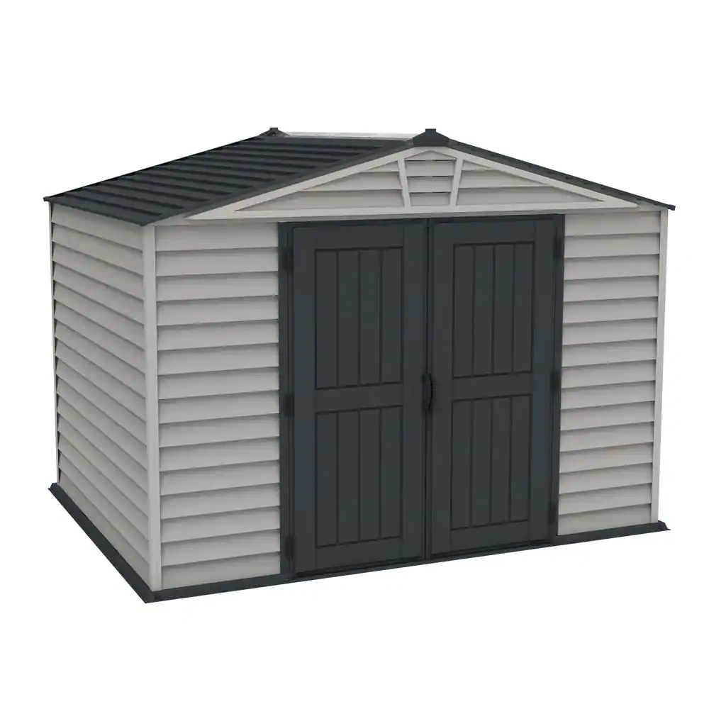 None Storemax 10 ft. x 8 ft. Gray Vinyl Storage Plastic Shed 85 sq. ft.