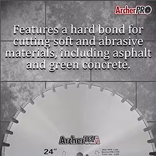Archer USA 18 in. Diamond Blade for Asphalt Cutting