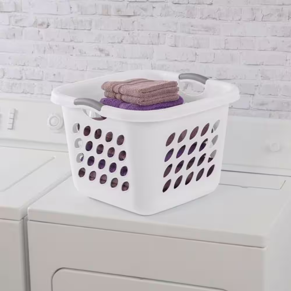 Sterilite Ultra Square Laundry Basket with Titanium Inserts (6-Pack)