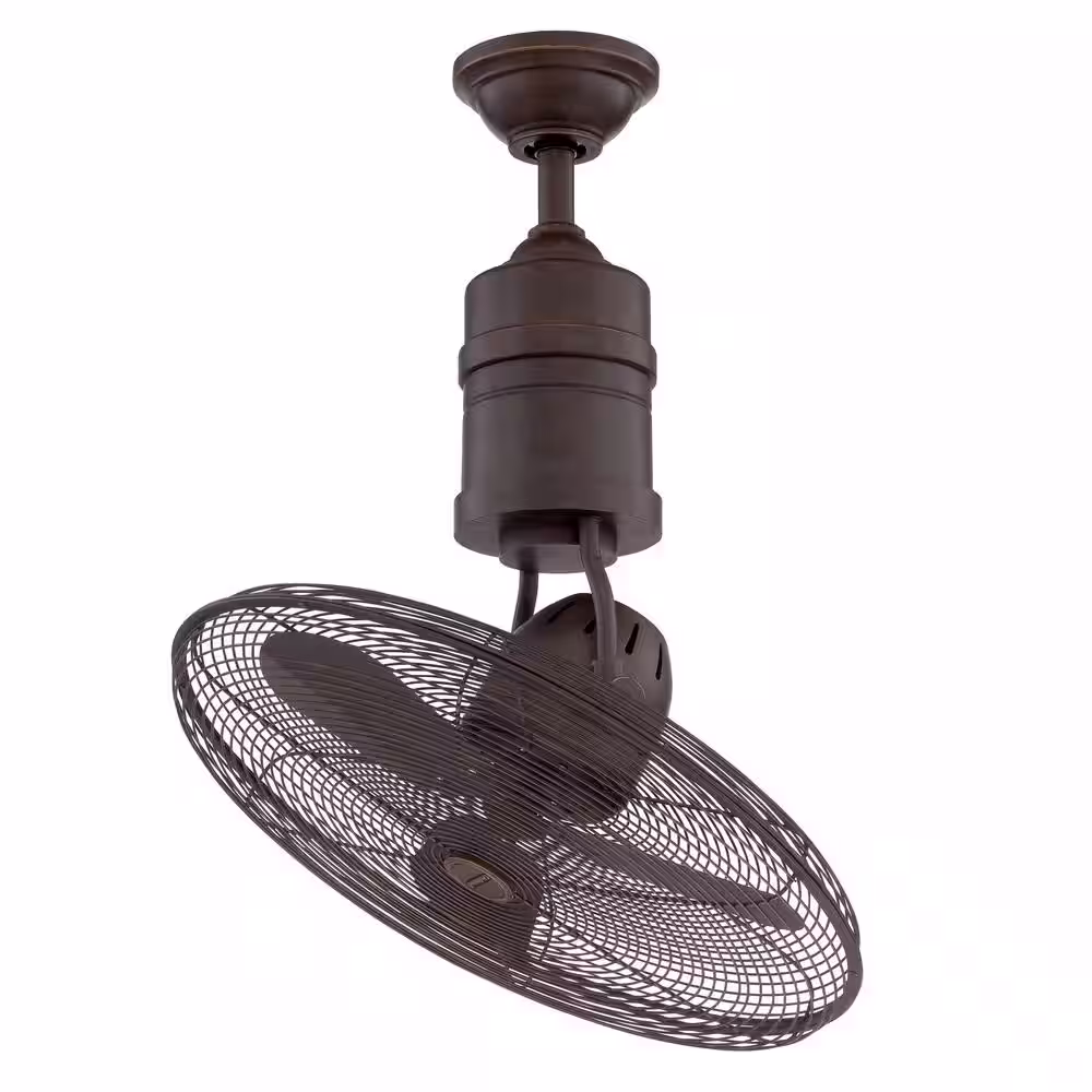 CRAFTMADE Bellows III 21 in. Indoor/Outdoor Dual Mount Aged Bronze Brushed Finish Ceiling Fan with Remote/Wall Control Included