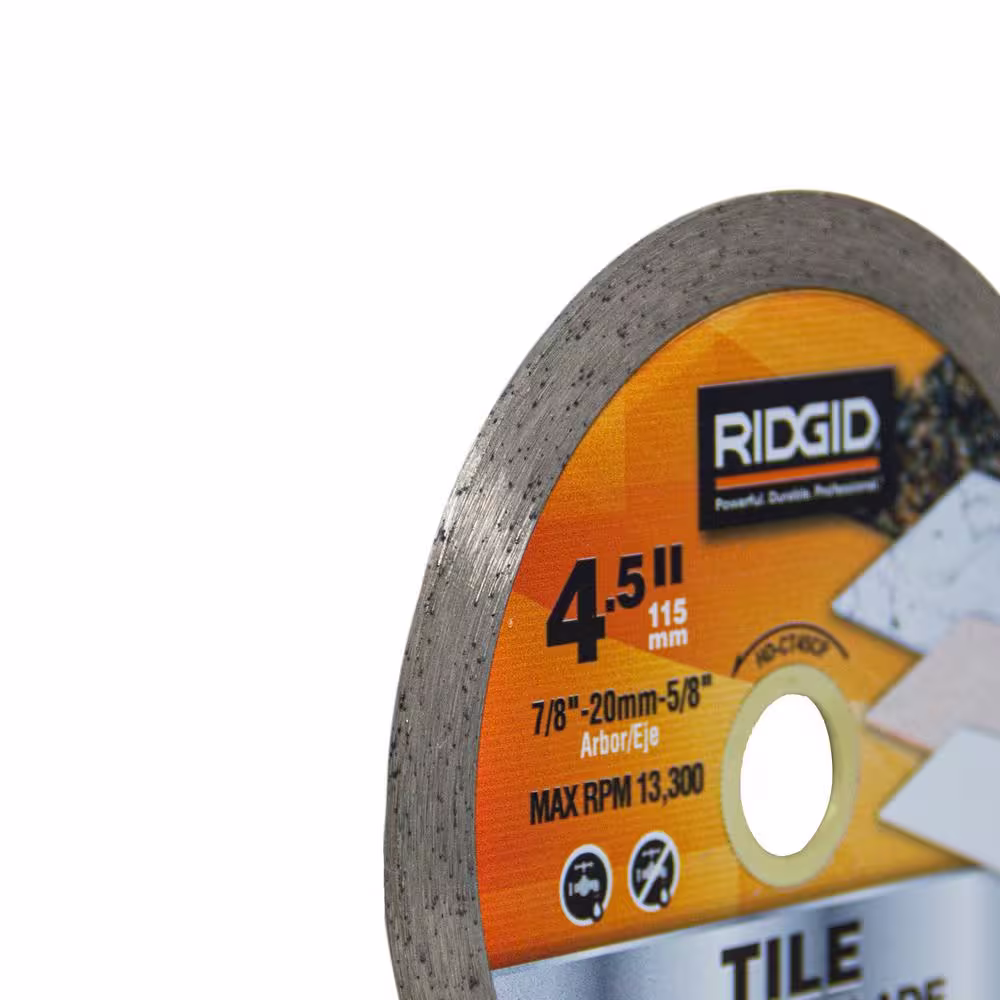 RIDGID 4.5 in. Continuous Diamond Blade