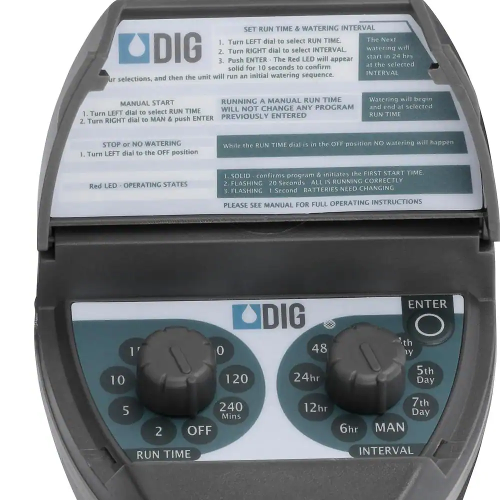 DIG 2-Dial Programmable Hose End Faucet Timer