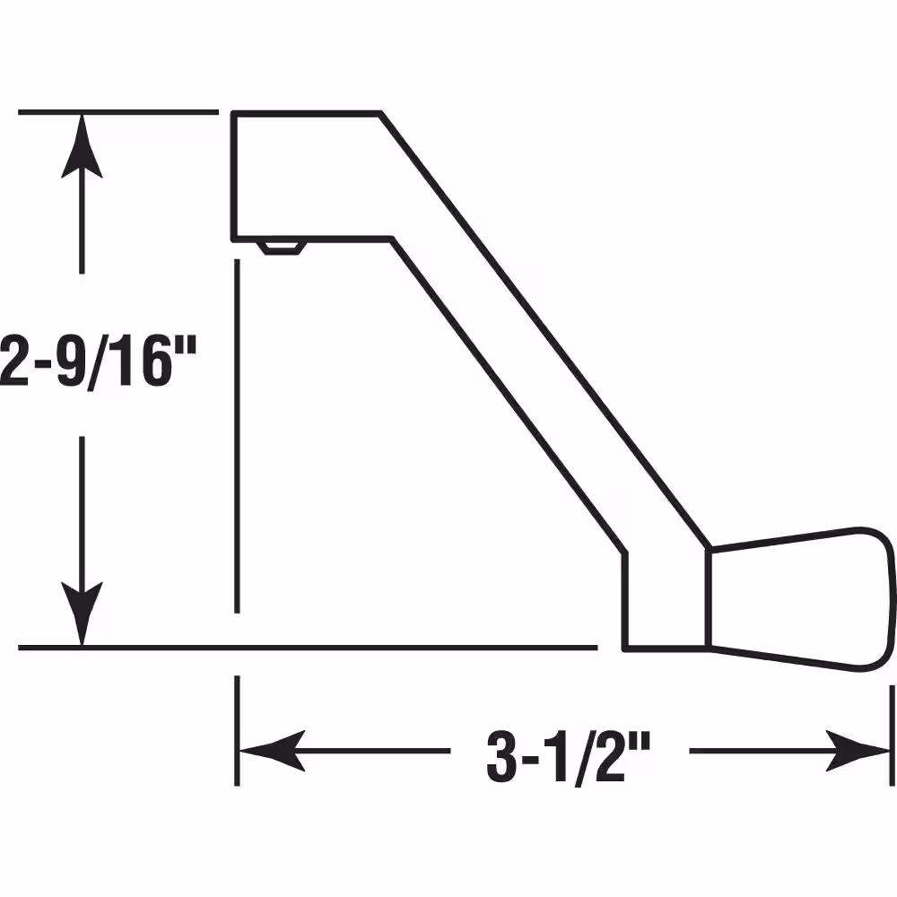 Prime-Line 3-1/2 in., Coppertone, Casement Operator Handle, Truth