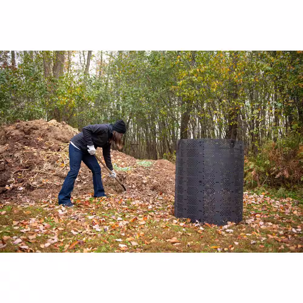 None 246 Gal. Compost Bin Black