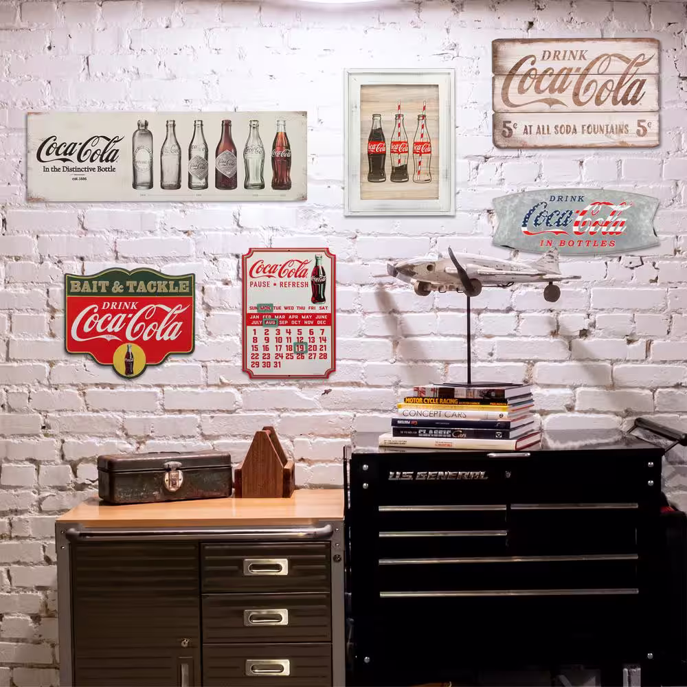 Open Road Brands Coca-Cola Bait And Tackle Embossed Tin Sign