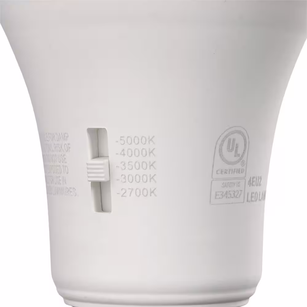 EcoSmart 60-Watt Equivalent A19 Dimmable CEC Motion Sensor LED Light Bulb with Selectable Color Temperature (1-Pack)