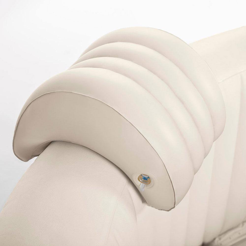 INTEX Inflatable Hot Tub Seat (2) , Attachable Cup Holder, Inflatable Head Rest