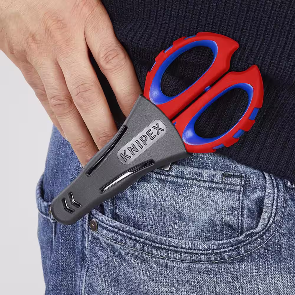 KNIPEX Electricians' Shears with Crimp Area for Ferrules