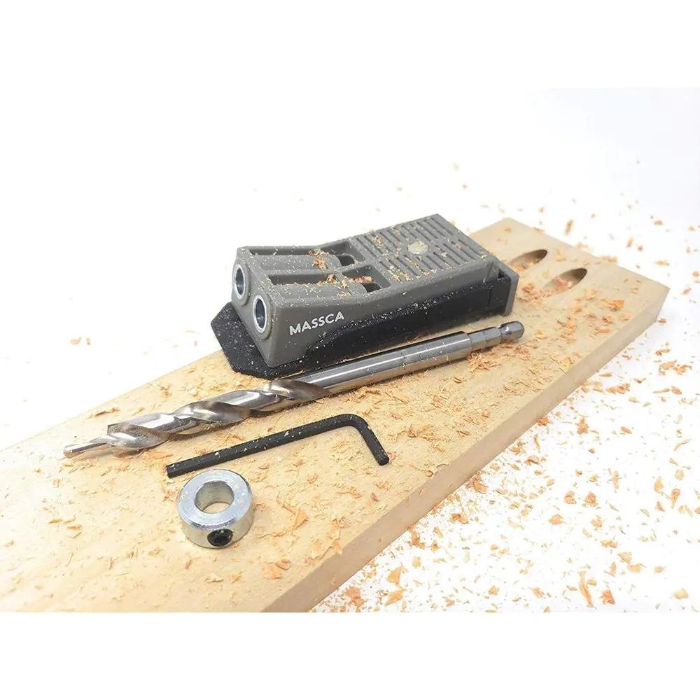 None Twin Pocket Hole Jig Set (4-Piece)