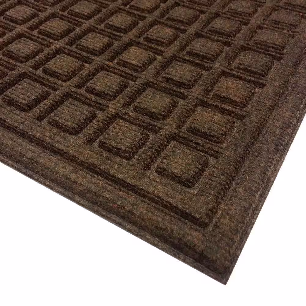Apache Mills 36 in. x 60 in. Brown Synthetic Fiber and Recycled Rubber Commercial Door Mat
