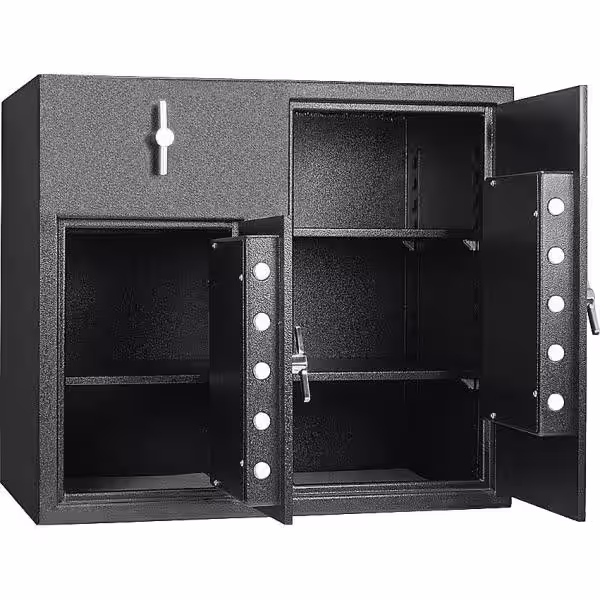 BARSKA Rotary 2-Door Keypad Locks Depository Safe