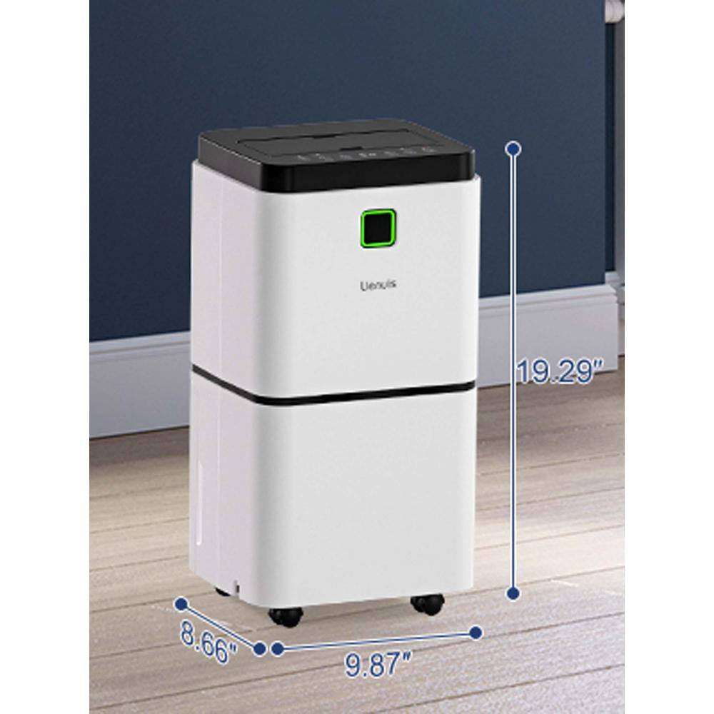 None 25 pt.1500 sq. ft. Dehumidifier Drain Hose and Water Tank for Home in White, 12H Timer, Auto Defrost, Manual Drainage