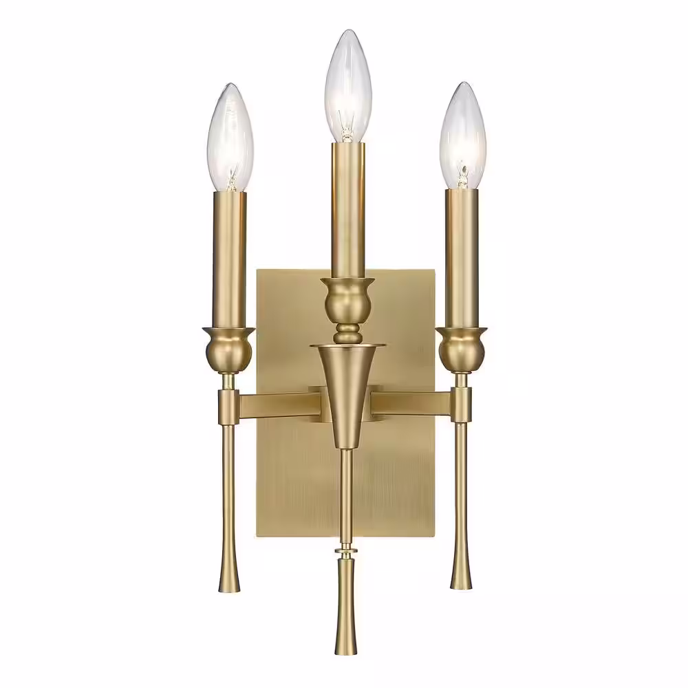 Golden Lighting Landon 3 Light Brushed Champagne Bronze Wall Sconce