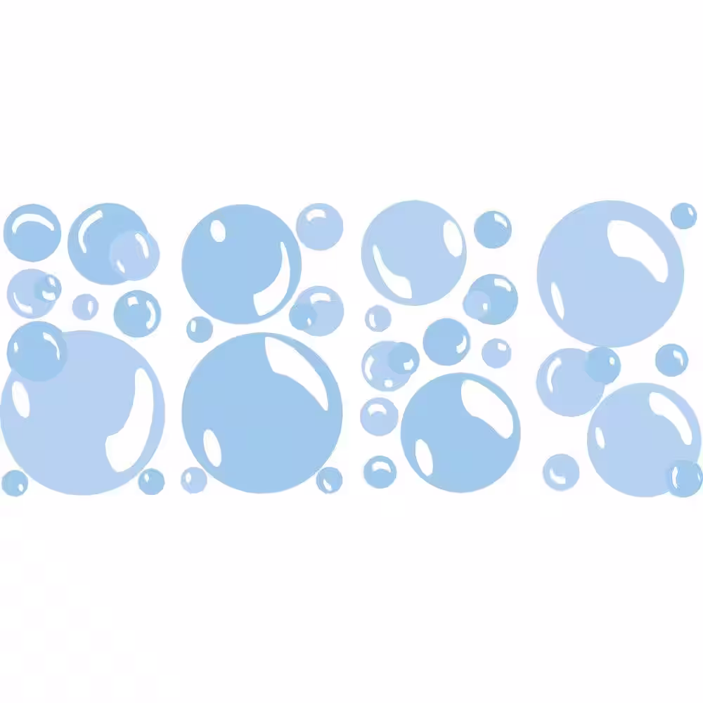 RoomMates Bubbles Peel and Stick Wall Decal