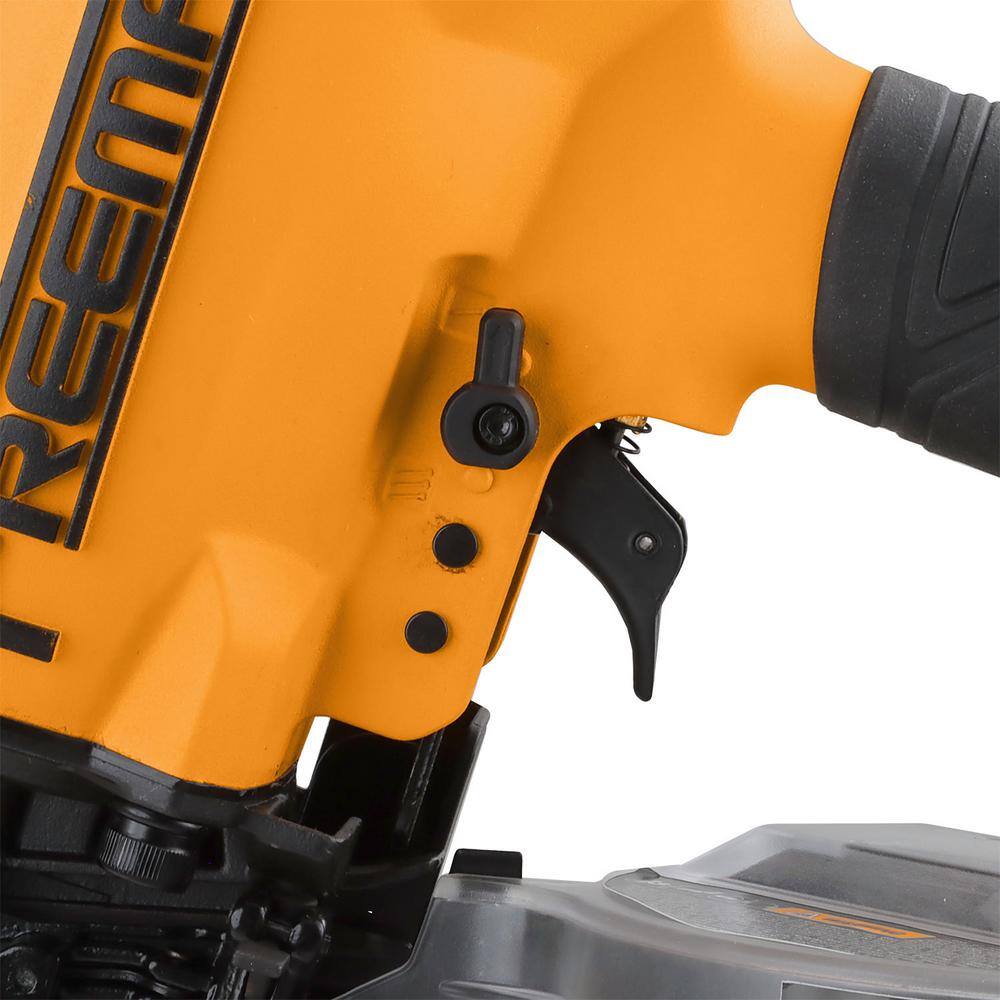 Freeman 2nd Generation Pneumatic 15 Degree 3-1/2 in. Coil Framing Nailer with Metal Belt Hook and 1/4 in. NPT Air Connector