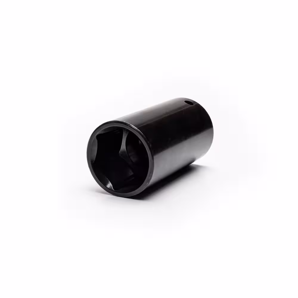 None 1/2 in. Drive 1-1/4 in. Deep 6-Point Impact Socket
