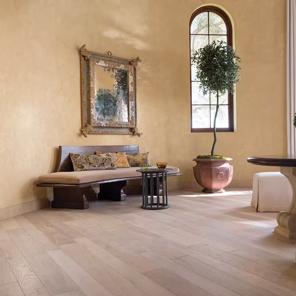 Malibu Wide Plank Santa Monica French Oak 1/2 in. T x 5 & 7 in. W Water Resistant Distressed Engineered Hardwood Flooring(1122.1 sqft/plt)