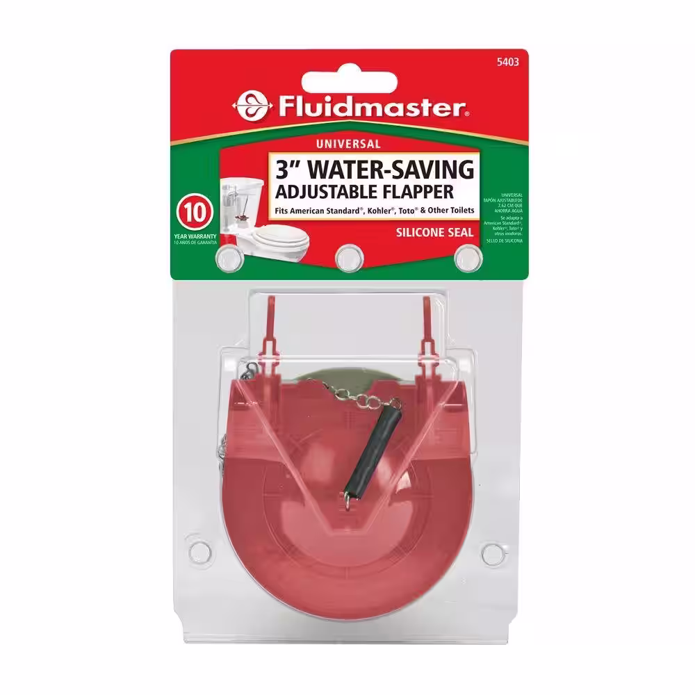 Fluidmaster 3 in. Universal Adjustable Toilet Tank Flapper