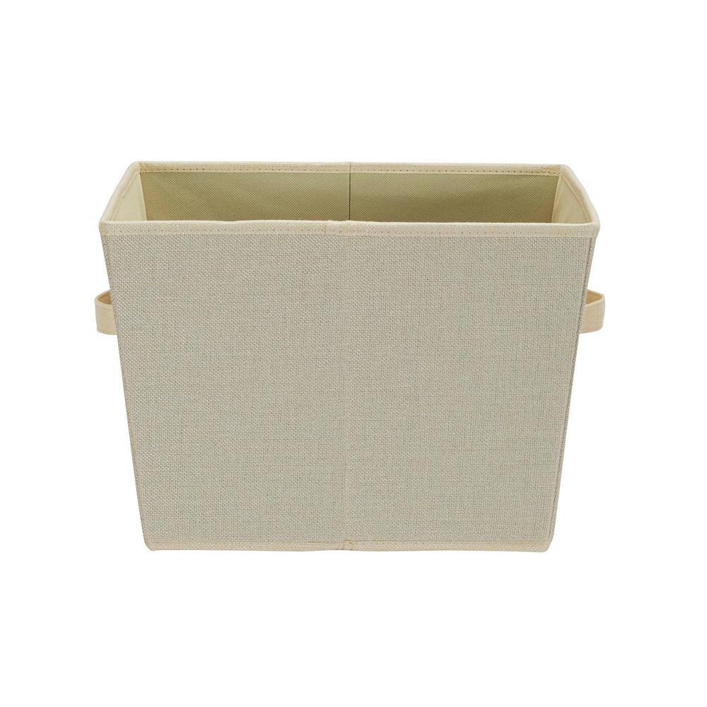 HOUSEHOLD ESSENTIALS 2 Gal. Medium Storage Bin in Natural (2-Pack)