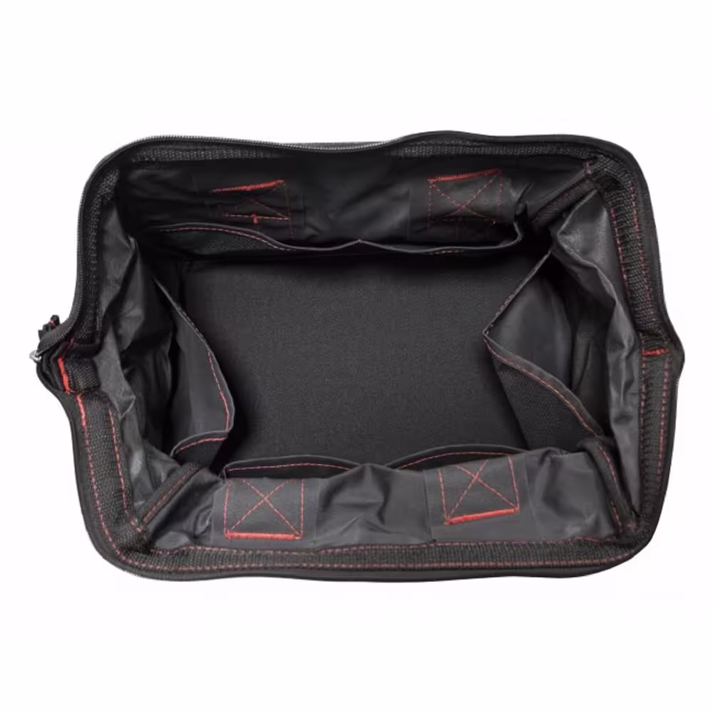Platinum Tools 8.75 in. x 12.75 in. x 8 in. Big Mouth Canvas Tool Bag