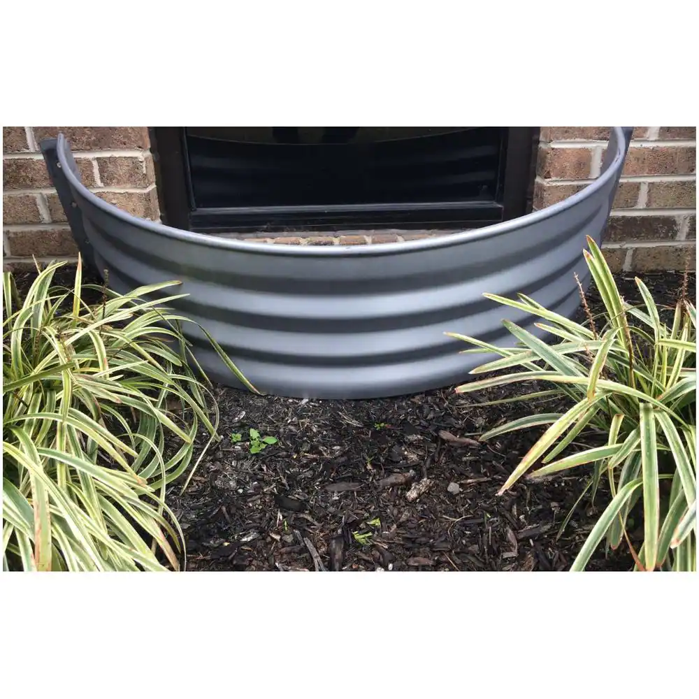 Vestal Manufacturing Vestal 37 in. x 12 in. Galvanized Metal Round Window Well