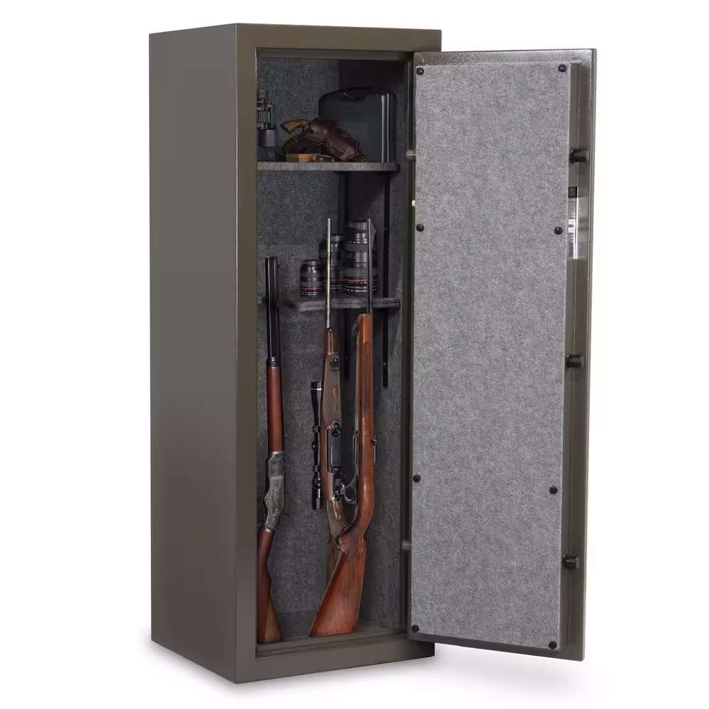Sports Afield Journey 20-Gun Electronic Lock Gun Safe, OD Green Textured Gloss Finish