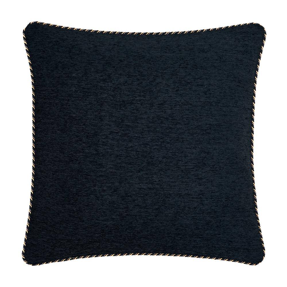 None Sayreville Black Polyester 20 in. Square Decorative Throw Pillow