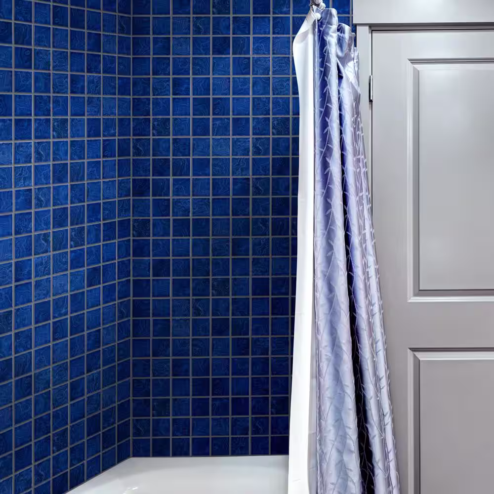 Merola Tile Resort Marine Blue 12 in. x 12 in. Porcelain Mosaic Tile (1.02 sq. ft./Each)