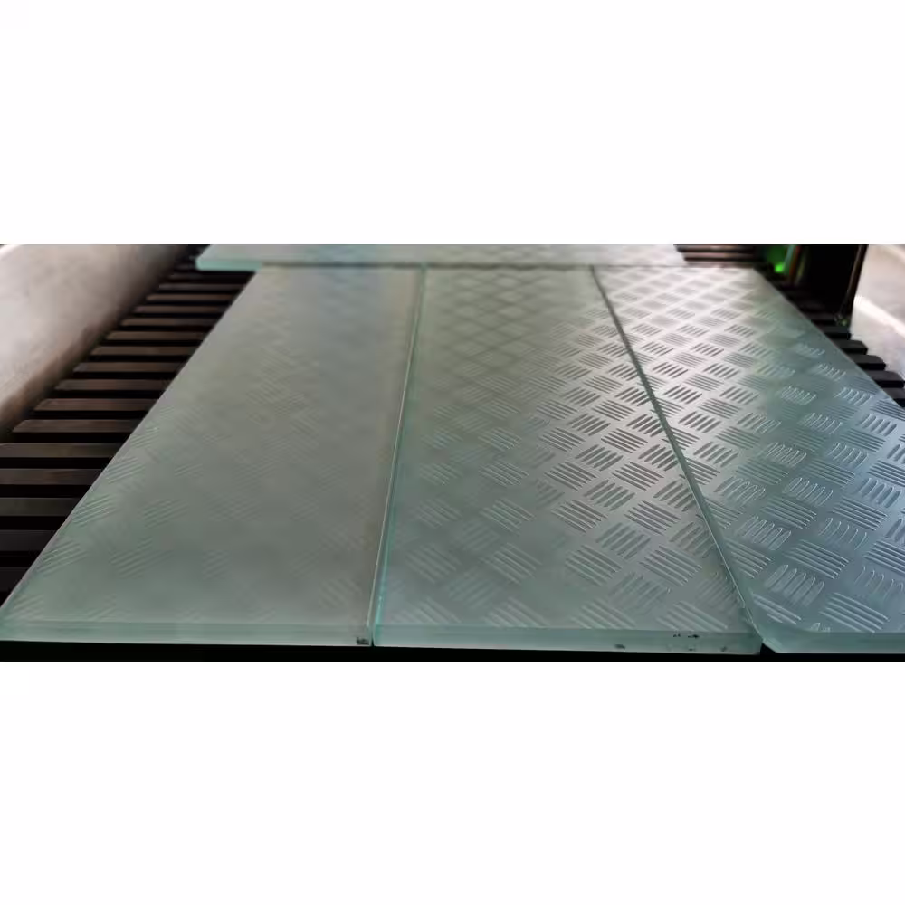 ABOLOS Elements Slip Resistant Green Subway 4 in. x 12 in. Textured Glass Floor Tile (3.3 sq. ft./Case)