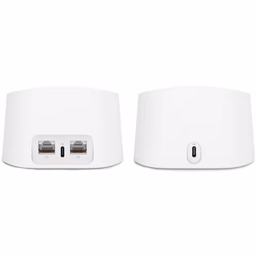 EERO 6 Dual-Band Mesh Wi-Fi 6 Router, with Built-in Zigbee Smart Home Hub (1 Router Plus 1 Extender) White