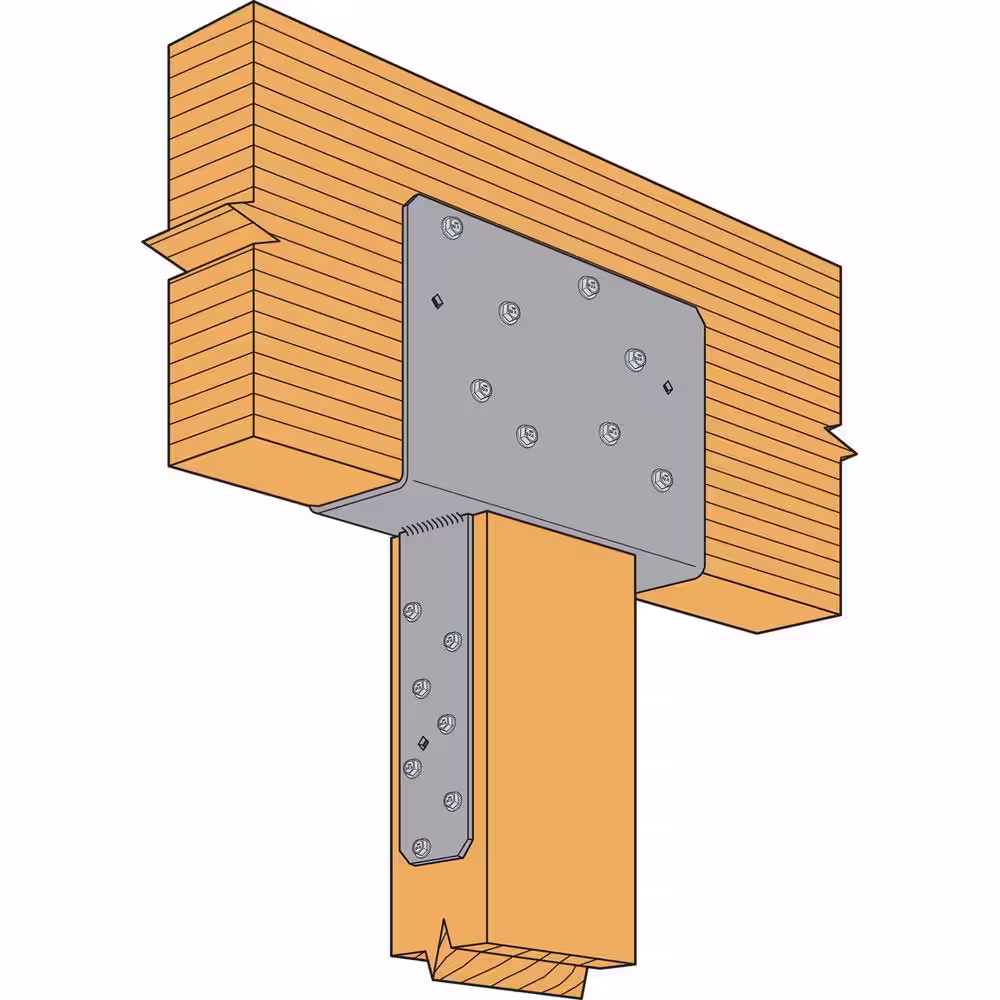 Simpson Strong-Tie CCQ Column Cap for 3-1/8 in. Beam, 6x Post with Strong-Drive SDS Screws